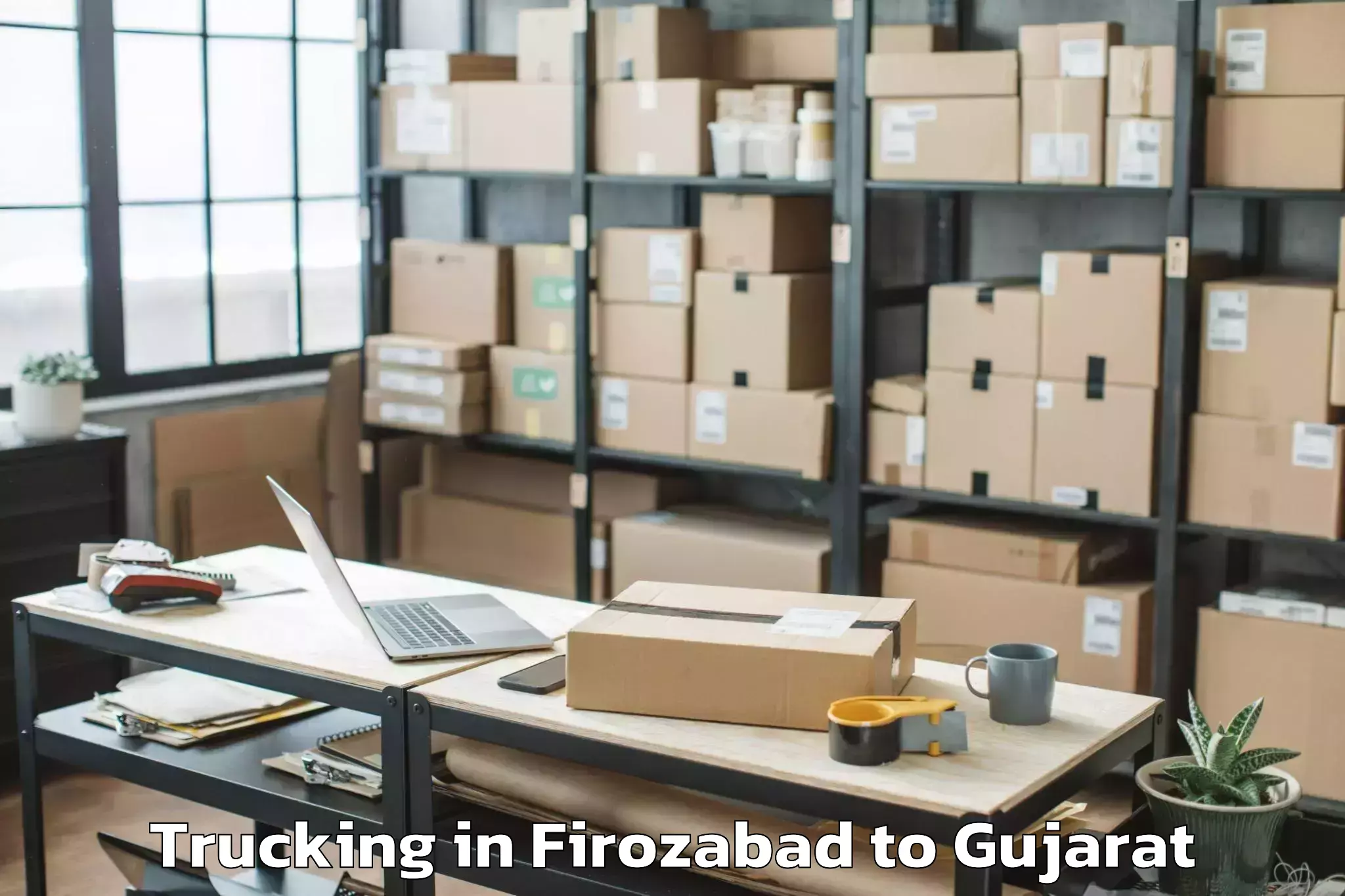 Easy Firozabad to Umrala Trucking Booking